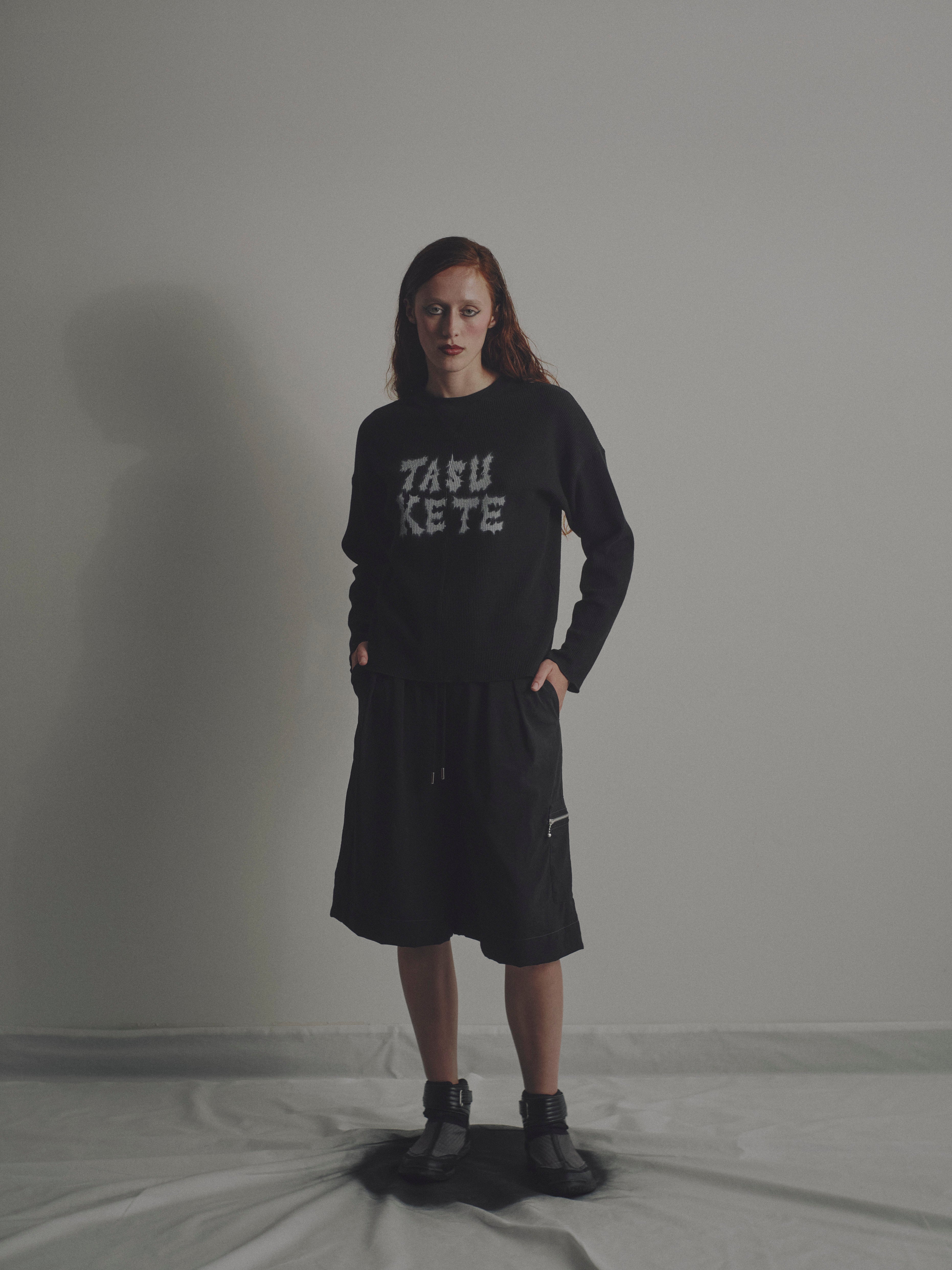 HELP! DOUBLE V WAFFLE L/S