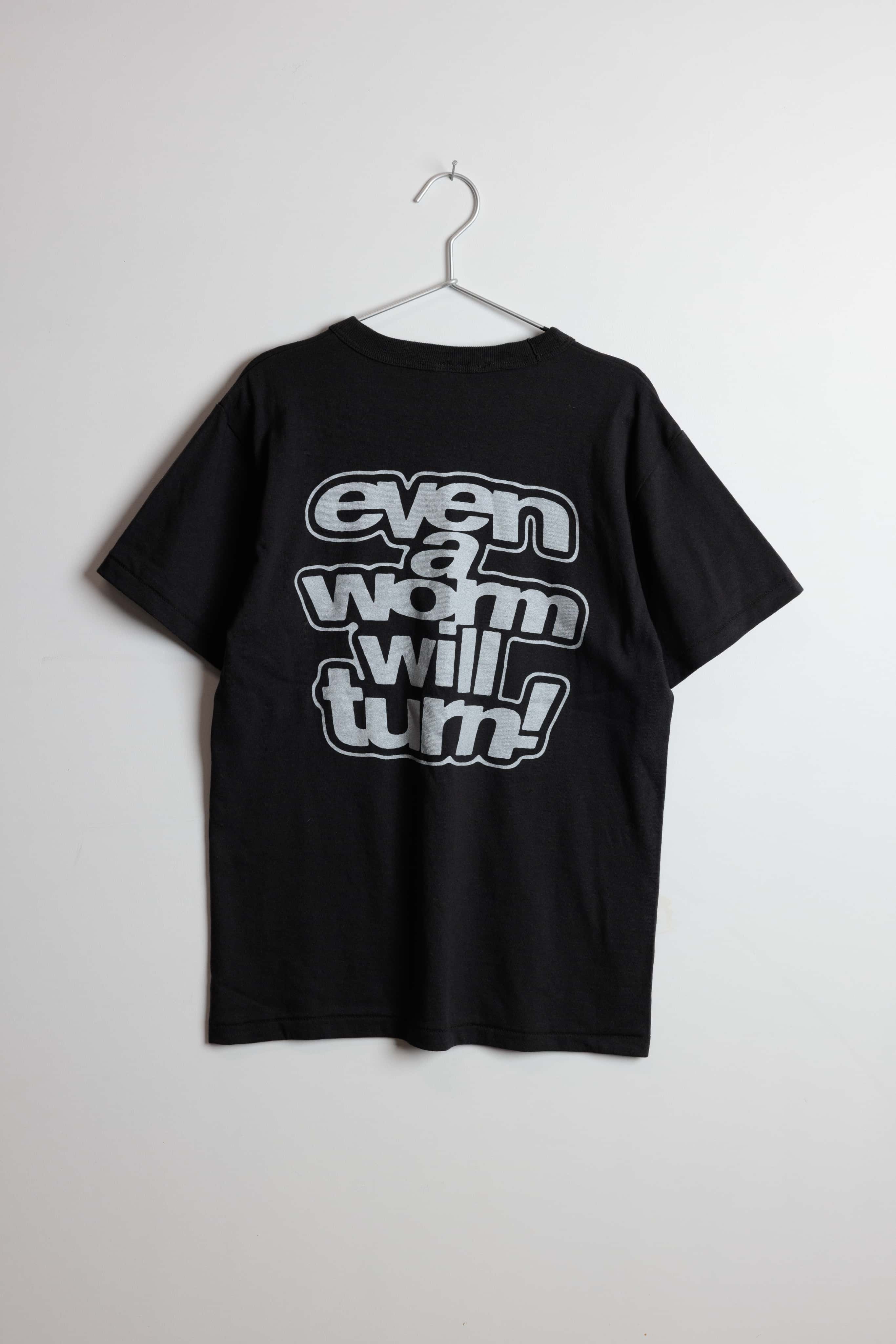 TURNING WORM T-SHIRT- CHARCOAL/SILVER